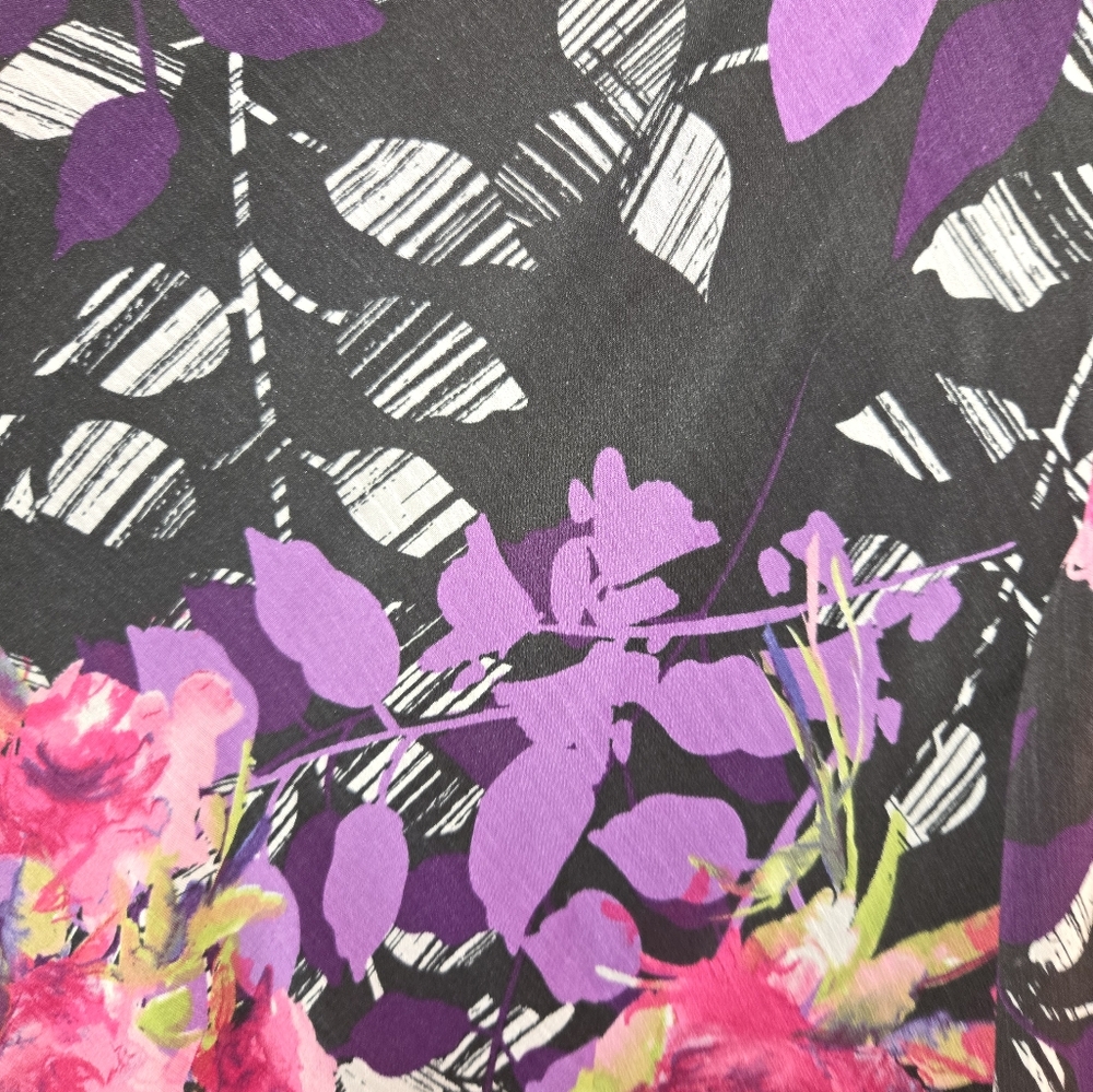 MSK 24W Purple&Blk Dress - Picture 4 of 6